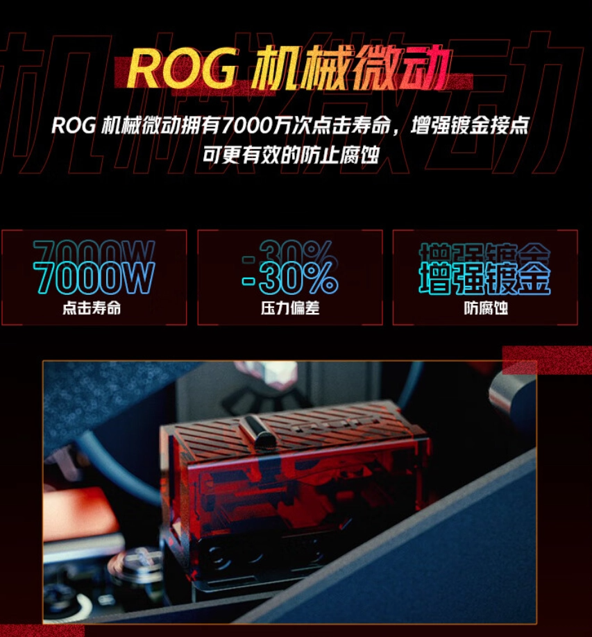 《华硕 ROG 影刃 3 游戏鼠标》首发价：199 元，重量59g