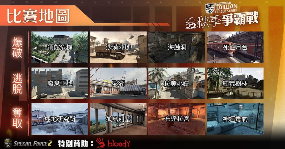 台湾《Special Force 2》「2022 秋季争霸战」决赛明日登场 赛事将进行全程直播
