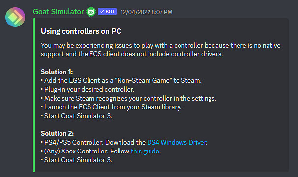 Epic独占《模拟山羊3》不支持手把功能 官方表示可借助Steam平台