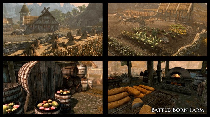 《上古卷轴5》玩家发布新MOD强化种田模式！不同地域收获不同作物