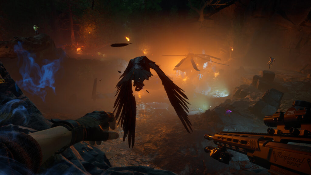 《红霞岛》有得到《毁灭战士》团队的帮助， 游戏类似《孤岛惊魂2》与《潜行者》的融合