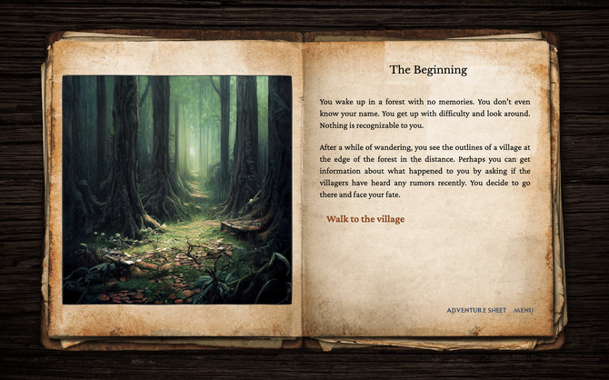 开放世界文本RPG《The Secret of Darkwoods》Steam页面公开，在黑暗幻想的世界中以真正的英雄的姿态战斗吧