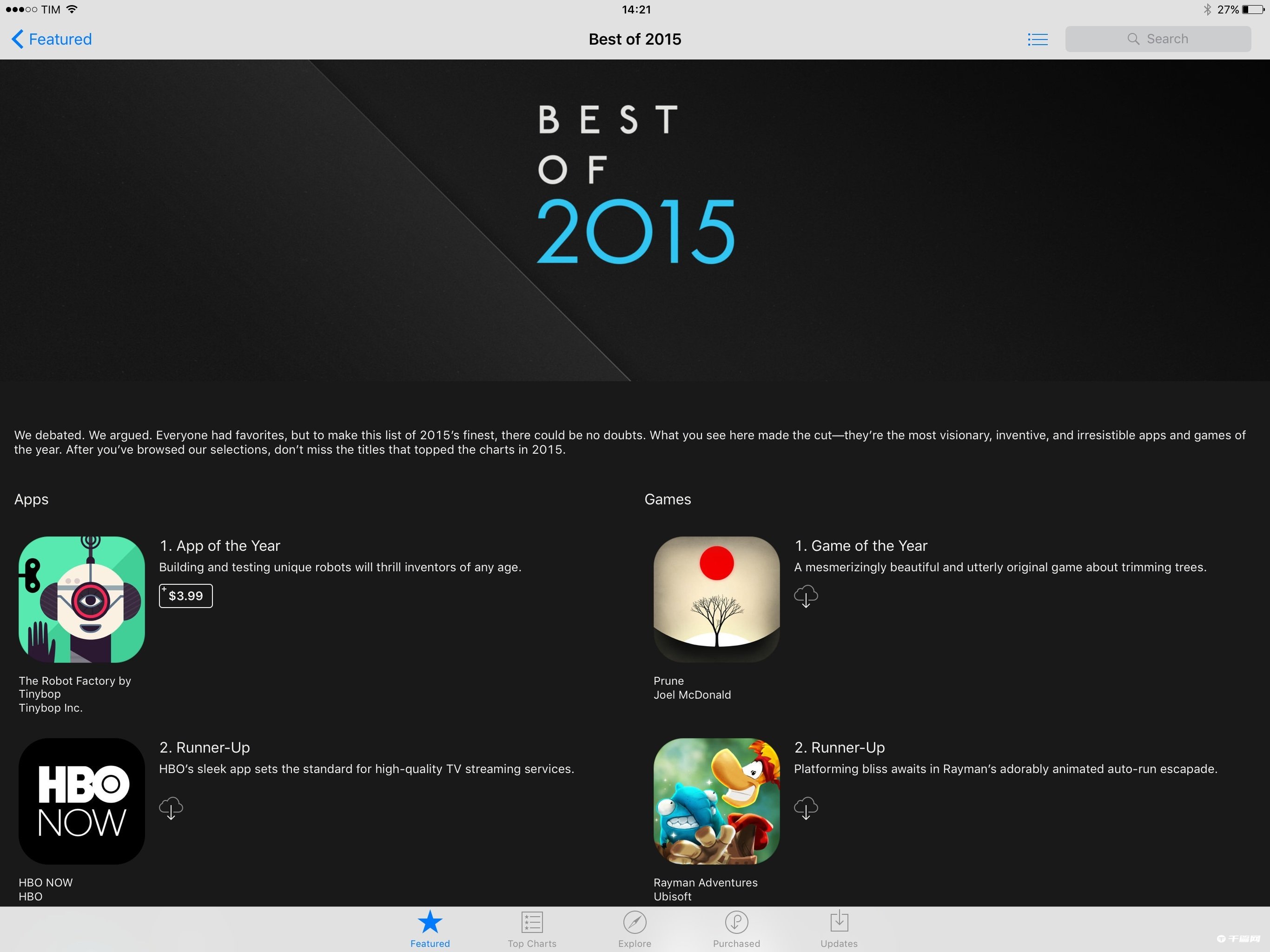 2015年App Store Awards获奖名单，《劳拉GO》荣获年度最佳游戏