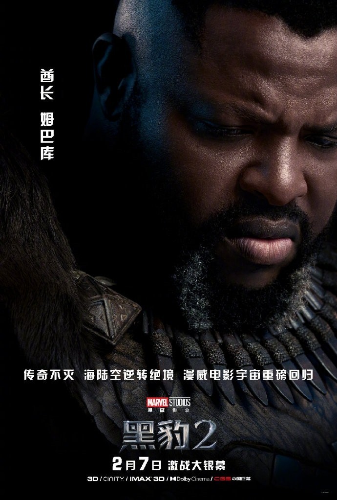《黑豹2：瓦坎达万岁》角色海报公布！