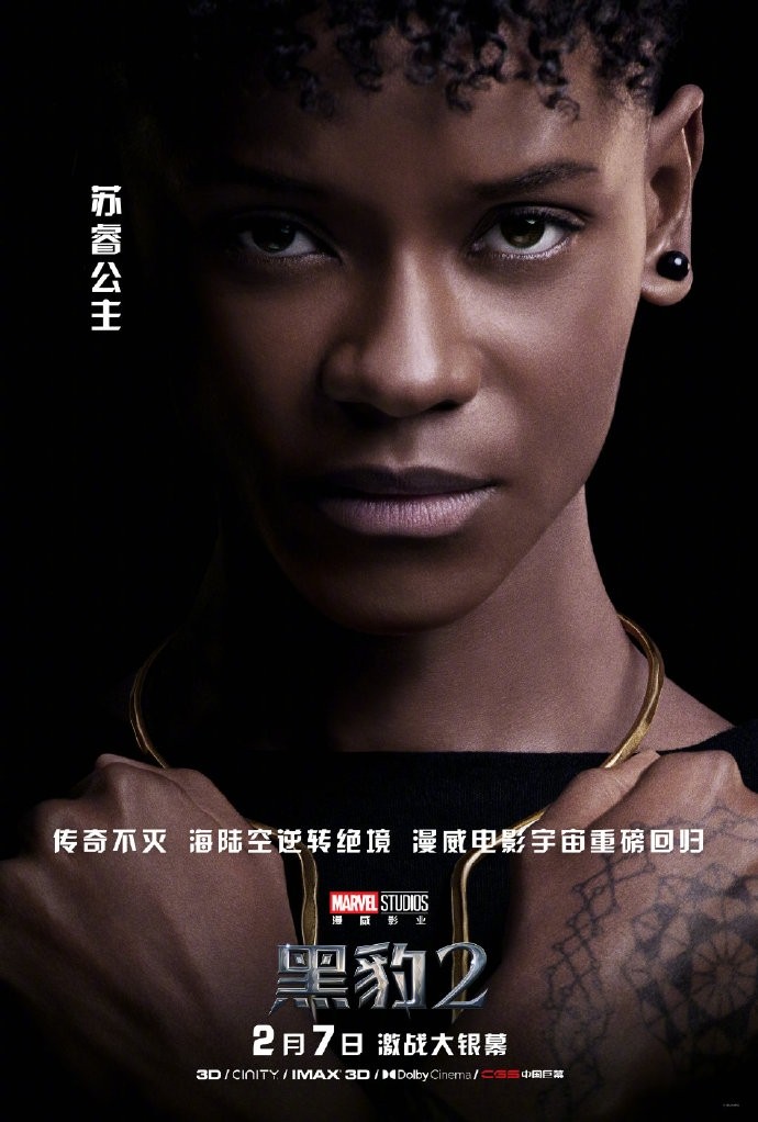 《黑豹2：瓦坎达万岁》角色海报公布！