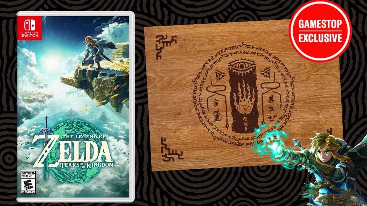 在GameStop预购《塞尔达传说：王国之泪》可以获得免费的木制牌匾