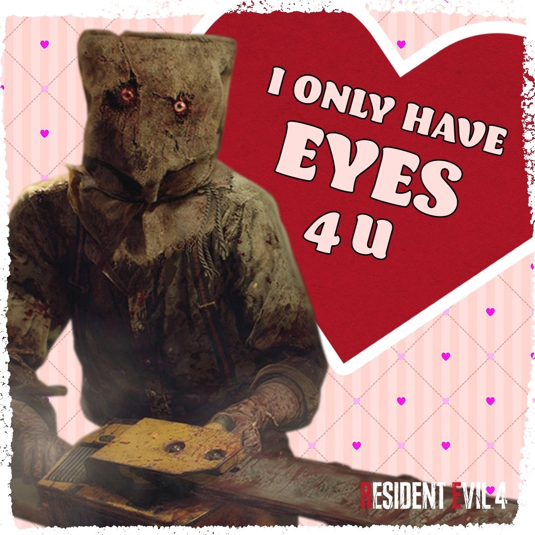官方发布《生化危机4》情人节贺图「我的眼里只有你！」
