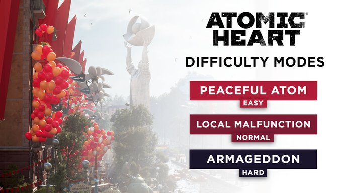 射击游戏《原子之心》的难度选项公布，明天正式发售