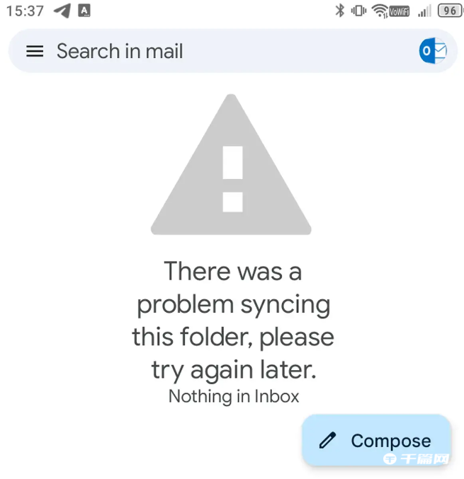 Gmail客户端与Outlook同步失败问题：正在被修复