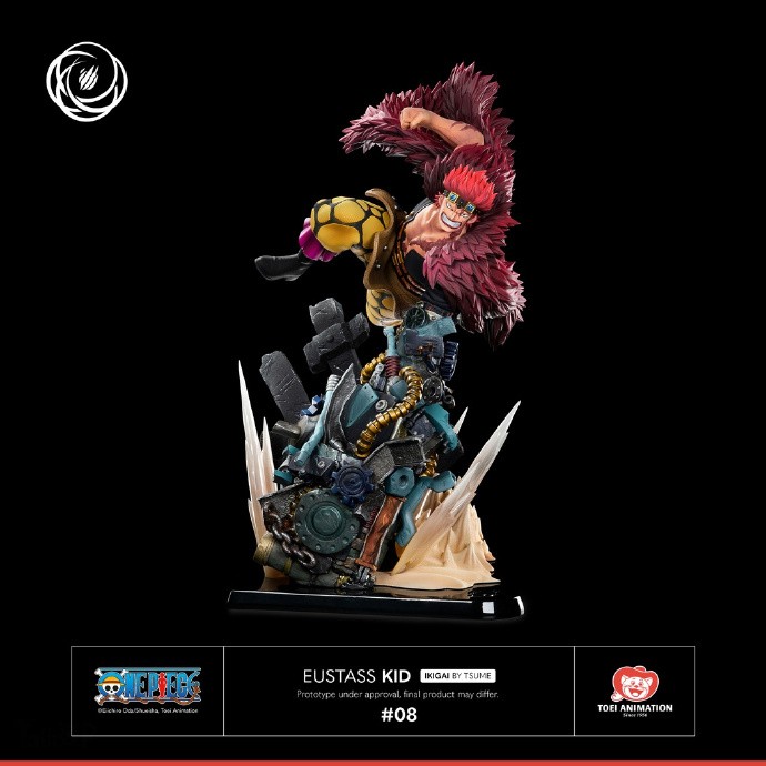Tsume工作室IKIGAI系列《海贼王》第8弹基德雕像公布多角度图片