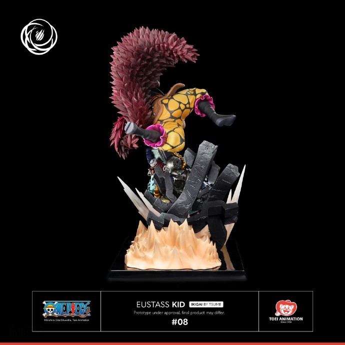 Tsume工作室IKIGAI系列《海贼王》第8弹基德雕像公布多角度图片