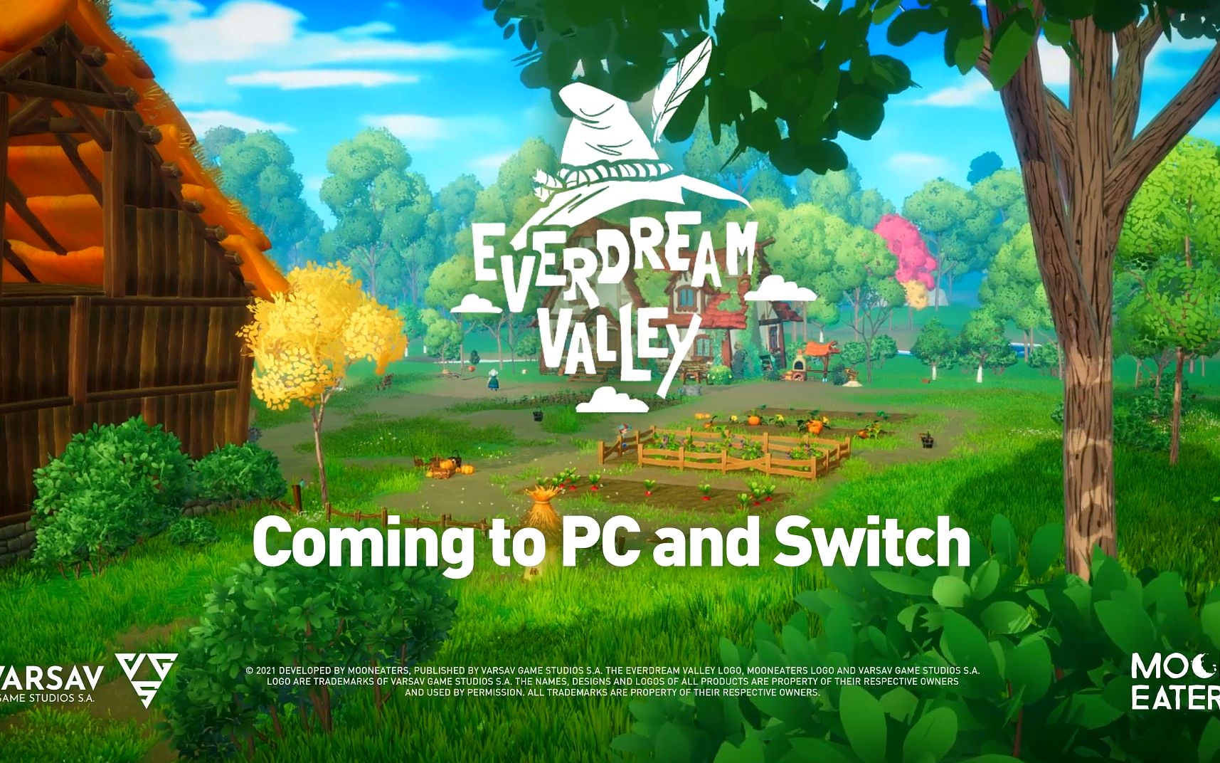 《梦幻谷（Everdream Valley）》一款舒适的农场游戏，将今年春季登陆任天堂Switch, PlayStation和PC