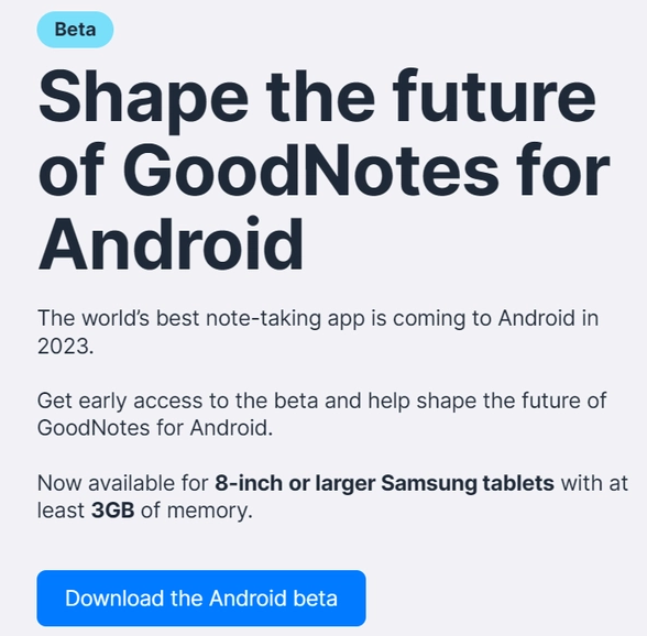 《GoodNotes》应用推出安卓版：已上架了Google Play应用商店