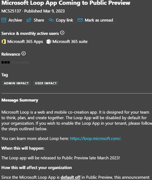 微软协作平台Loop将于3月下旬进入公开预览阶段