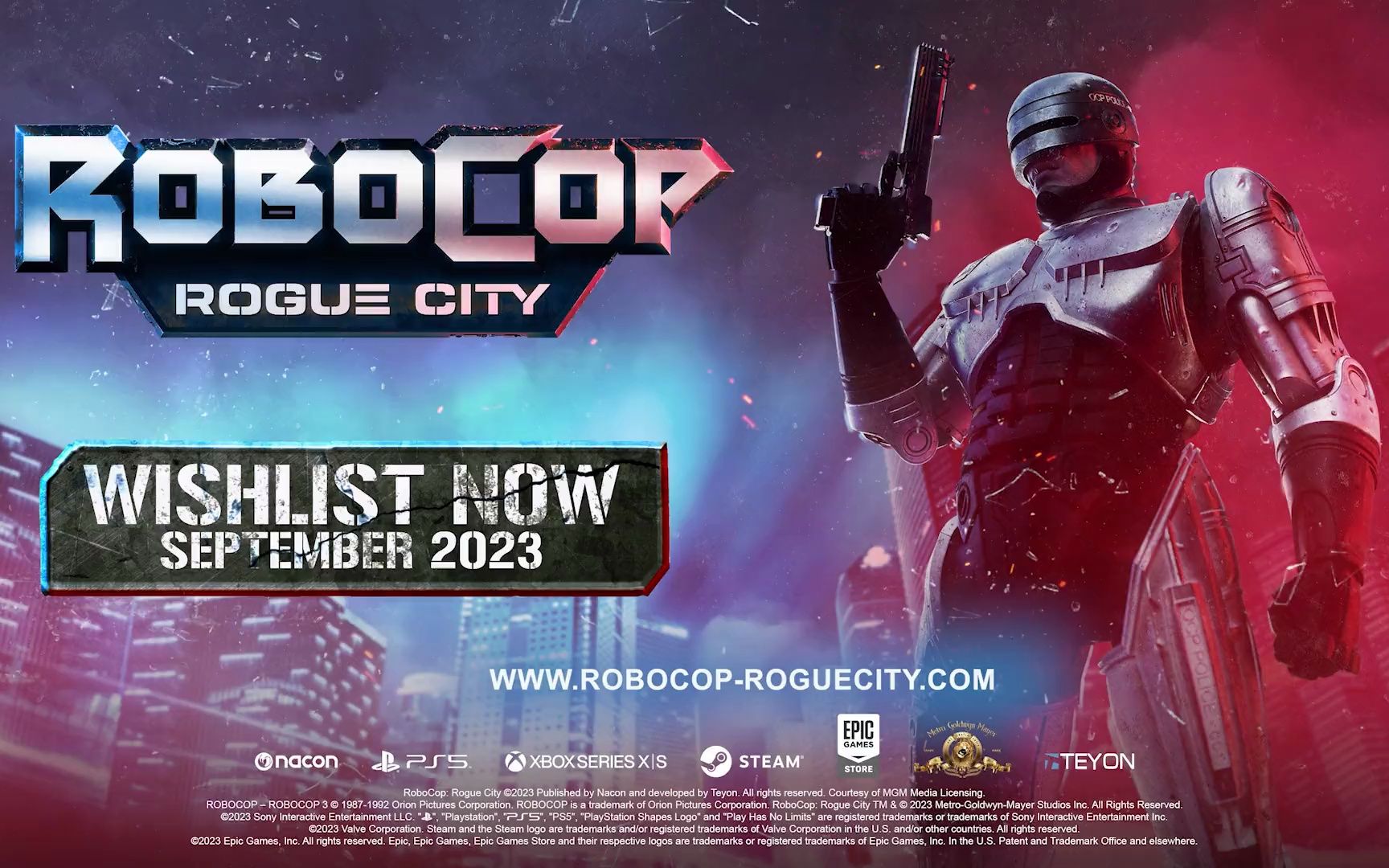 《机械战警：暴戾都市》将于2023年9月登陆PS5, Xbox系列X|S和PC，展示游戏玩法预告片