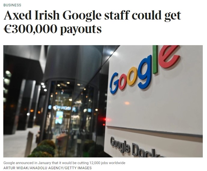 谷歌裁员 240 人，遣散费最高可获得 30 万欧元